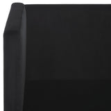 Safavieh Gisle Accent Chair Black Velvet ACH4012C