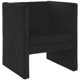 Safavieh Gisle Accent Chair Black Velvet ACH4012C