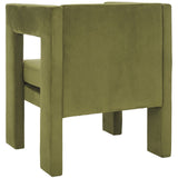 Safavieh Vidar Accent Chair Olive Green Velvet ACH4013A