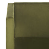 Safavieh Vidar Accent Chair Olive Green Velvet ACH4013A