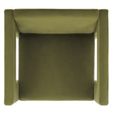 Safavieh Vidar Accent Chair Olive Green Velvet ACH4013A