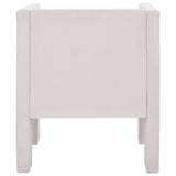 Safavieh Vidar Accent Chair Light Grey Velvet ACH4013B