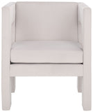 Safavieh Vidar Accent Chair Light Grey Velvet ACH4013B