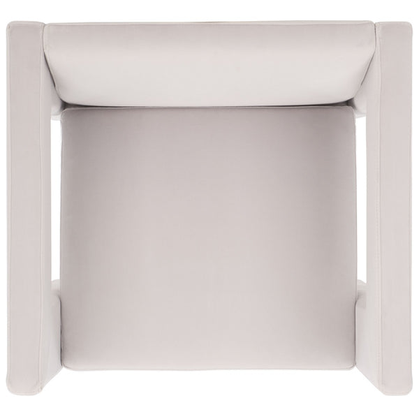 Safavieh Vidar Accent Chair Light Grey Velvet ACH4013B