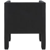 Safavieh Vidar Accent Chair Black Velvet ACH4013C