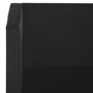 Safavieh Vidar Accent Chair Black Velvet ACH4013C