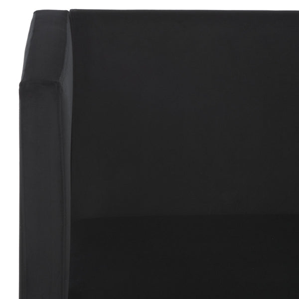 Safavieh Vidar Accent Chair Black Velvet ACH4013C