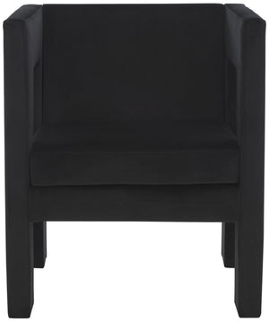 Safavieh Vidar Accent Chair Black Velvet ACH4013C