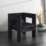 Safavieh Vidar Accent Chair Black Velvet ACH4013C