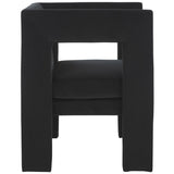 Safavieh Vidar Accent Chair Black Velvet ACH4013C