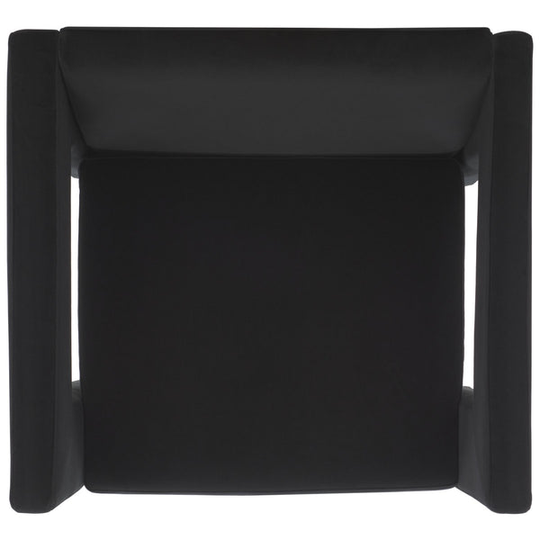 Safavieh Vidar Accent Chair Black Velvet ACH4013C