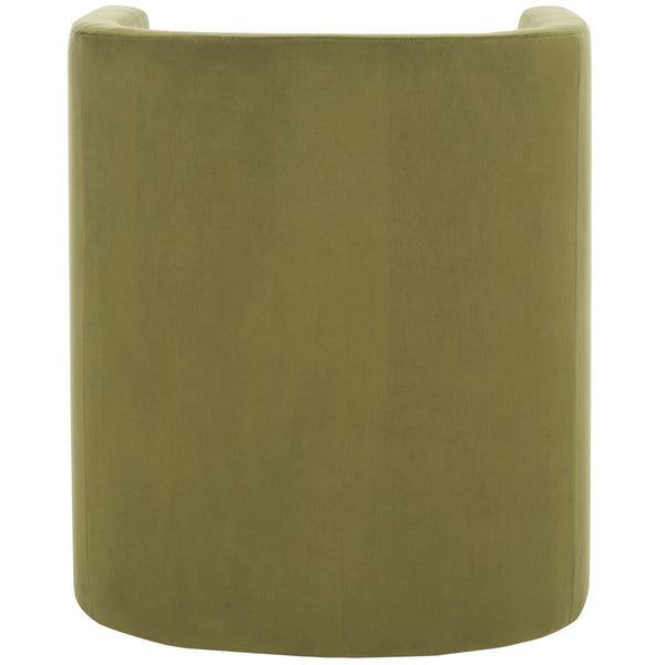 Safavieh Eydis Accent Chair Olive Green Velvet ACH4014A