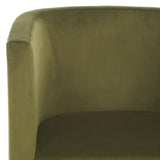 Safavieh Eydis Accent Chair Olive Green Velvet ACH4014A