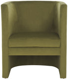 Safavieh Eydis Accent Chair Olive Green Velvet ACH4014A