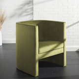 Safavieh Eydis Accent Chair Olive Green Velvet ACH4014A