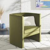 Safavieh Eydis Accent Chair Olive Green Velvet ACH4014A