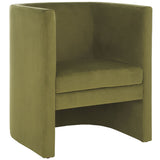 Safavieh Eydis Accent Chair Olive Green Velvet ACH4014A