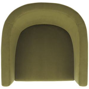 Safavieh Eydis Accent Chair Olive Green Velvet ACH4014A