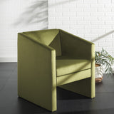 Safavieh Ylva Accent Chair Olive Green Velvet ACH4015A