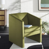 Safavieh Ylva Accent Chair Olive Green Velvet ACH4015A