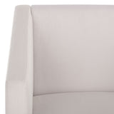 Safavieh Ylva Accent Chair Light Grey Velvet ACH4015B