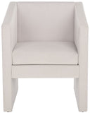 Safavieh Ylva Accent Chair Light Grey Velvet ACH4015B