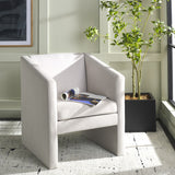 Safavieh Ylva Accent Chair Light Grey Velvet ACH4015B