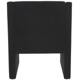 Safavieh Ylva Accent Chair Black Velvet ACH4015C