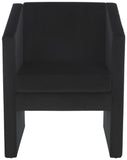 Safavieh Ylva Accent Chair Black Velvet ACH4015C