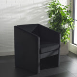 Safavieh Ylva Accent Chair Black Velvet ACH4015C