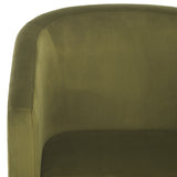 Safavieh Elysian Accent Chair Olive Green Velvet ACH4016A