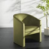 Safavieh Elysian Accent Chair Olive Green Velvet ACH4016A