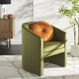 Safavieh Elysian Accent Chair Olive Green Velvet ACH4016A