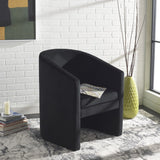 Safavieh Elysian Accent Chair Black Velvet ACH4016C