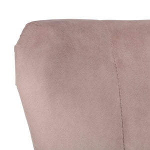 Safavieh June Mid-Century Accent Chair - Elegant Velvet Upholstery & Sturdy Rubberwood For Timeless Style Mauve/Natural ACH4500C