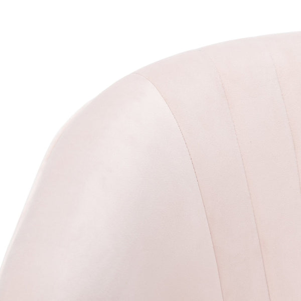 Safavieh Stazia Wingback Accent Chair - Vintage-Inspired Velvet With Chic Channel Tufting And Gold Legs Blush Pink/Black ACH4502B