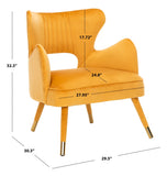 Safavieh Blair Wingback Accent Chair Marigold/Gold ACH4504B