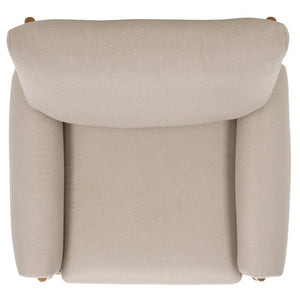 Safavieh Oslo Mid-Century Arm Chair – Elegant Light Grey Fabric & Natural Ashwood For Stylish Comfort & Versatility ACH4509C