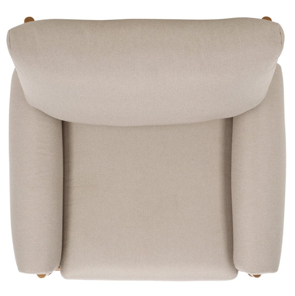 Safavieh Oslo Mid-Century Arm Chair – Elegant Light Grey Fabric & Natural Ashwood For Stylish Comfort & Versatility ACH4509C