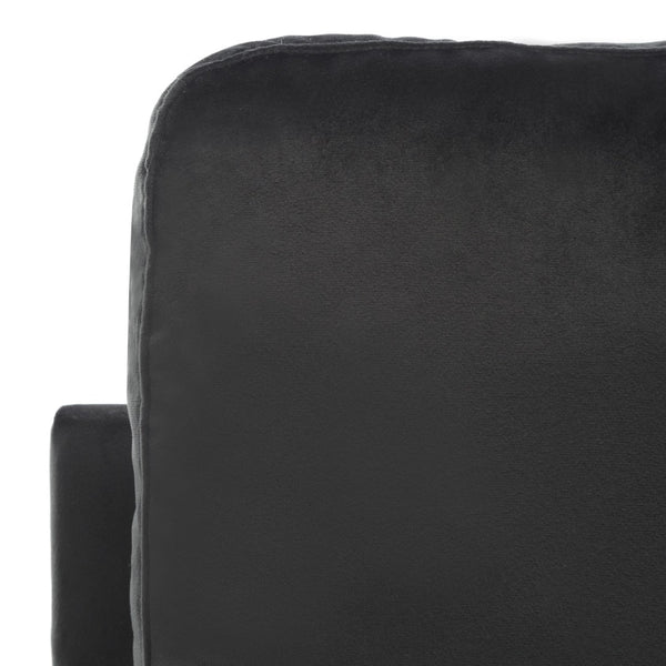 Safavieh Genoa Upholstered Arm Chair – Modern Chinoiserie Design With Luxurious Comfort For Stylish Spaces Black Velvet ACH4510A