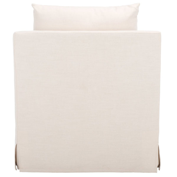 Safavieh Hadara Swivel Accent Chair - Timeless Club Design With Bone White Linen & 360° Swivel For Comfort ACH4513A