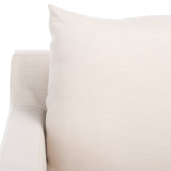 Safavieh Hadara Swivel Accent Chair - Timeless Club Design With Bone White Linen & 360° Swivel For Comfort ACH4513A
