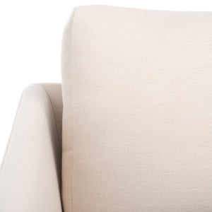 Safavieh Hampshire Accent Chair - Timeless Comfort With Classic-Contemporary Design For Any Living Space Bone Linen / Walnut ACH4514A