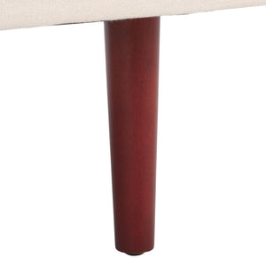 Safavieh Hampshire Accent Chair - Timeless Comfort With Classic-Contemporary Design For Any Living Space Bone Linen / Walnut ACH4514A