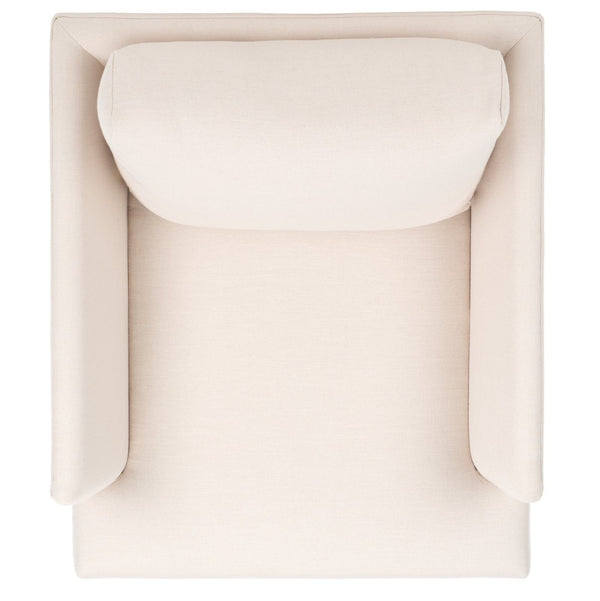 Safavieh Hampshire Accent Chair - Timeless Comfort With Classic-Contemporary Design For Any Living Space Bone Linen / Walnut ACH4514A