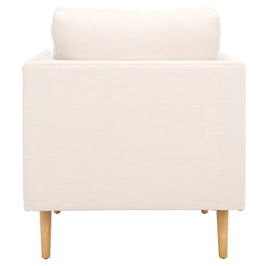 Safavieh Hampshire Accent Chair - Timeless Comfort With Classic-Contemporary Design For Any Living Space Bone Linen / White Washed ACH4514B
