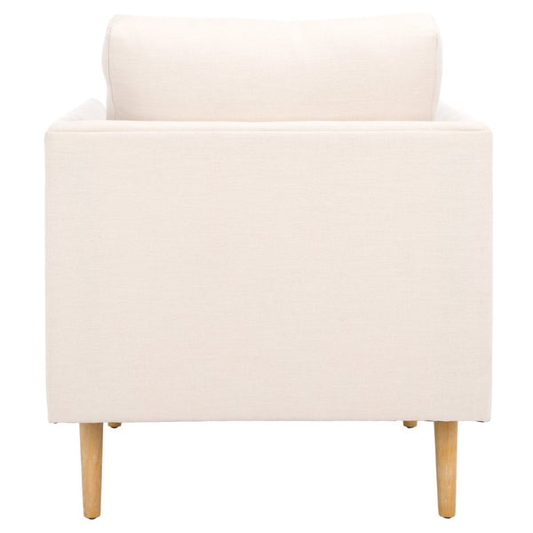 Safavieh Hampshire Accent Chair - Timeless Comfort With Classic-Contemporary Design For Any Living Space Bone Linen / White Washed ACH4514B