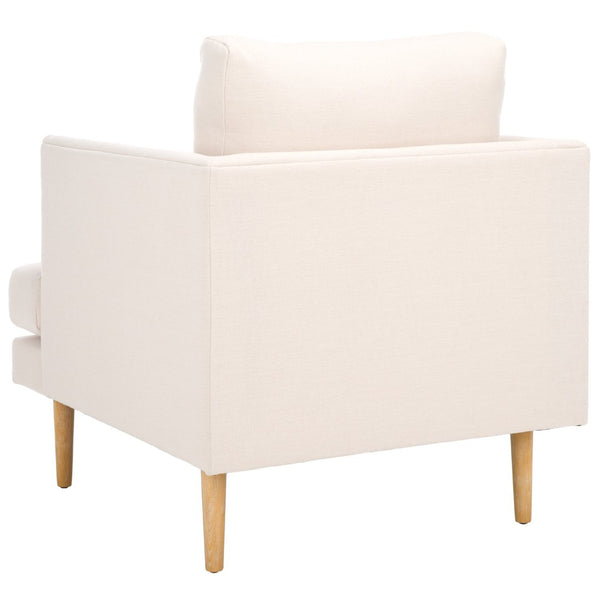 Safavieh Hampshire Accent Chair - Timeless Comfort With Classic-Contemporary Design For Any Living Space Bone Linen / White Washed ACH4514B