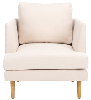 Safavieh Hampshire Accent Chair - Timeless Comfort With Classic-Contemporary Design For Any Living Space Bone Linen / White Washed ACH4514B