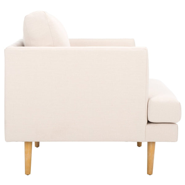 Safavieh Hampshire Accent Chair - Timeless Comfort With Classic-Contemporary Design For Any Living Space Bone Linen / White Washed ACH4514B